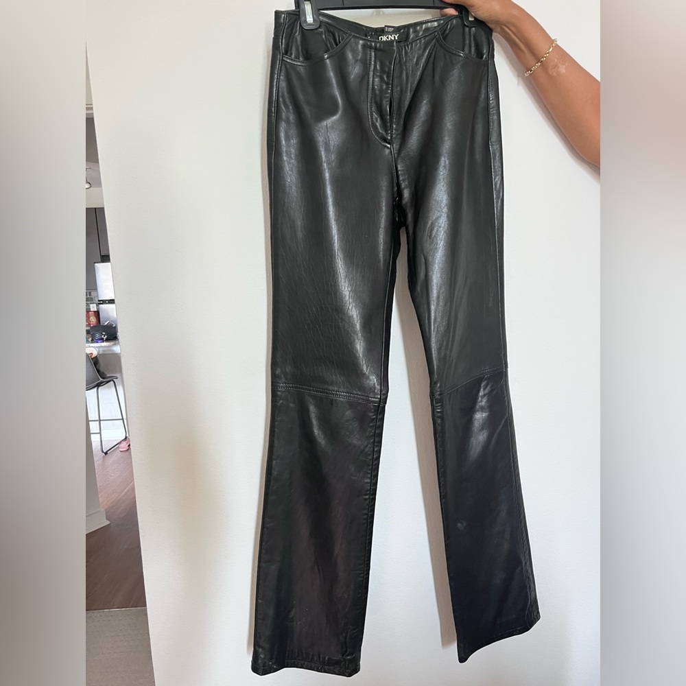DKNY vintage leather pants